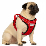 Load image into Gallery viewer, Webelkart Premium Red Reflective Dog Vest Harness, Soft Breathable, Padded Handle, Adjustable Straps, No Pull, Red, Chest 22-28 inch, for Small Breeds 4-13Kg
