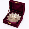 Load image into Gallery viewer, Webelkart Premium Handcrafted Diya for Puja Temple Decoration with Velvet Box, Diya for Diwali - Lotus Shape,Oil Lamp for Home Mandir Pooja Articles- Diwali Festive Gifts (5.5" in)