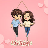 Load image into Gallery viewer, Webelkart Premium Couple Wall Hanging for Home Decor | Couple Gifts Forever Together Couple Design,Valentine Gift Item for Girlfriend/Boyfriend/Husband Wife Living Room Decoration (4)