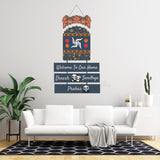 Load image into Gallery viewer, Webelkart Wooden Welcome To Our Home Designer Customised Wall Hanging For Home Decor, Wall hanging For Home Entrance outdoor,Wooden Wall Hanging(12x11" inches)