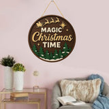 Load image into Gallery viewer, Webelkart Antique Merry Christmas Printed Wall Hanging/Door Hanging for Home and Christmas Decorations,Wall Hanging (10&quot; Inches)