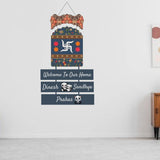 Load image into Gallery viewer, Webelkart Wooden Welcome To Our Home Designer Customised Wall Hanging For Home Decor, Wall hanging For Home Entrance outdoor,Wooden Wall Hanging(12x11" inches)