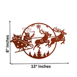 गैलरी व्यूवर में इमेज लोड करें, Webelkart Premium Red Christmas Tree Ornament Hanging, Acrylic Wall Decorations,Christmas Hanging for Home Decor (13 x 8 Inches)