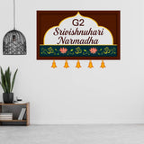 Load image into Gallery viewer, Webelkart Customised House Name Plate For Home Entrance Outdoor - Wooden Door name plates | Name Plate For Home, Office &amp; Home Entrance (14 x 10 inches)