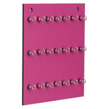 गैलरी व्यूवर में इमेज लोड करें, JaipurCrafts Premium Key Chain Hanging Board/Wall Hanging Key Holder (21 Hook- Pink)