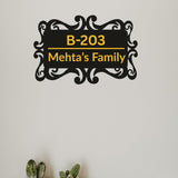 गैलरी व्यूवर में इमेज लोड करें, Webelkart Wooden Customised Name plate for home Entrance Outdoor,Name Plate For Office Entrance outdoor,Wooden Hanging House Plate - (12 x 8&quot; inches)