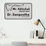 Load image into Gallery viewer, Webelkart Premium Acrylic Customised DENTIST NAME PLATE For Clinic, Outdoor House Name Plate For Home Entrance - (12 x 8 inches)