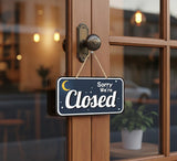 Load image into Gallery viewer, Webelkart Premium Sorry We Are Closed Acrylic Sign Name plate For Office/Business/Restaurents/Clinic/ - 10 x 5 Inches | Open Closed Name Plate For Business