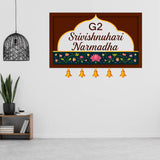 Load image into Gallery viewer, Webelkart Beautiful Acrylic Customised House Name Plate For Home Entrance Outdoor - Door name plates | Name Plate For Home, Office &amp; Outdoor Entrance (14 x 10 inches)