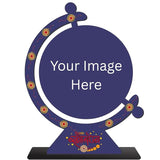 Load image into Gallery viewer, Webelkart 2 Stone Rakhi Combo for Bhaiya and bhabhi with Customised Rakhi Best Wishes Stand with Image Upload and Customised Keychain with Photo Print and Greeting Cards and Roli Chawal Pack