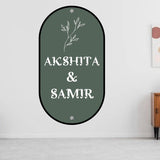 Load image into Gallery viewer, Webelkart Premium Customised Acrylic Name plate for home Entrance Outdoor, Personalised House name plates for home - 8 x 15 inches, Green