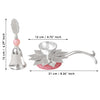 गैलरी व्यूवर में इमेज लोड करें, Webelkart Premium Silver-Plated Lotus Diya with Bell Gift Set in Premium Velvet Box | Decorative Pooja Accessories for Home Temple, Housewarming, Wedding &amp; Festive Gifting Diwali Gift Item Pooja Bell