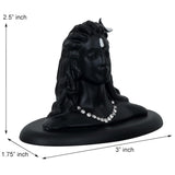 गैलरी व्यूवर में इमेज लोड करें, JaipurCrafts Premium Polyresin Adiyogi Shiva Statue for Home and Car Dashboard (Self Adhesive, Black, 2.5 in)