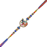 Load image into Gallery viewer, Webelkart Peacock Designer Rakhi for Brother With Magnet, Raksha Bandhan Gift For Brother,Rakhi for Brother/Sister Greeting Card And Roli Chawal