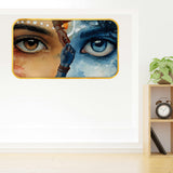 Load image into Gallery viewer, Webelkart Beautiful Good Eye Wall Painting For Home Decor,Radha Krishna Wall Art, Divine Eyes Close-Up, Spiritual Home Decor, Diwali Gift Item (18" Inches)