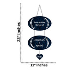 Load image into Gallery viewer, Webelkart Unique Family Designer Customised Wall Hanging, Name Plate For Home Entrance outdoor, Wooden Hanging House Name Plate - (23 x 11 inches)