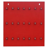 गैलरी व्यूवर में इमेज लोड करें, JaipurCrafts Premium Key Chain Hanging Board/Wall Hanging Key Holder for Home and Office Decor (21 Hooks- Red)