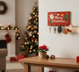 Load image into Gallery viewer, Webelkart Premium Christmas Wooden Key Holder Holder for Home and Office Decor (11 x 7 inches 0, Keychain Holder for Home