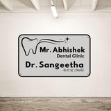 Load image into Gallery viewer, Webelkart Premium Acrylic Customised DENTIST NAME PLATE For Clinic, Outdoor House Name Plate For Home Entrance - (12 x 8 inches)