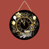 गैलरी व्यूवर में इमेज लोड करें, Webelkart Premium New Year Wooden Wall Hanging for Home and Office Decor, Decorative Holiday Party Ornament,Home Decor Item (10&quot; Inches)