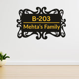 गैलरी व्यूवर में इमेज लोड करें, Webelkart Wooden Customised Name plate for home Entrance Outdoor,Name Plate For Office Entrance outdoor,Wooden Hanging House Plate - (12 x 8&quot; inches)