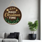 Load image into Gallery viewer, Webelkart Antique Merry Christmas Printed Wall Hanging/Door Hanging for Home and Christmas Decorations,Wall Hanging (10&quot; Inches)
