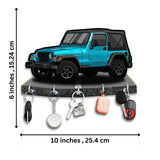 Load image into Gallery viewer, JaipurCrafts Premium HD UV Printed mahindra Thar designer Wooden Key Holder Home and Office Decor (10 X 6 Inch, Wood, Multicolor)