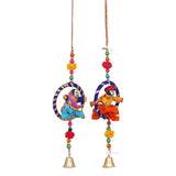 गैलरी व्यूवर में इमेज लोड करें, JaipurCrafts Handmade Rajasthani Idol/Door Hangings/Wall Hanging/Home and Office Decor/Home Furnishin Jaipuri Couples (puppetswallhanging-2)