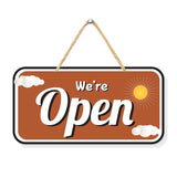 गैलरी व्यूवर में इमेज लोड करें, Webelkart Premium We Are Open Acrylic Sign Name plate For Office/Business/Restaurents/Clinic/ - 10 x 5 Inches | Open Closed Name Plate For Business
