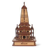 गैलरी व्यूवर में इमेज लोड करें, Webelkart Premium Ram Mandir Ayodhya Shree Janmbhumi Temple Wooden Temple Beautiful Plywood Mandir Pooja Room Home Decor Office/Home Temple (5&quot; Inches)