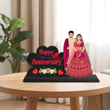 Load image into Gallery viewer, JaipurCrafts Customized Couple Marriage Anniversary for Love,Table Decorative Showpiece for Home Decor, for Wife, Husband (12 "Inches)