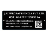 Load image into Gallery viewer, Webelkart Premium Acrylic Business GST Name Plate with QR Code, 12 x 6 inches, Black, for Home, Office and Restaurants