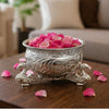Load image into Gallery viewer, Webelkart Premium Decorative Gold Plated Urli Bowl | Floating Flower Bowl for Home Décor | Urli for Living Room,Temple | Ideal for Diwali, Wedding &amp; Housewarming Gift (Silver-Peacock)