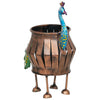 गैलरी व्यूवर में इमेज लोड करें, Webelkart Premium Metal Peacock Candle Holder for Home | Handcrafted Decorative Tealight Holder with Peacock Showpiece &amp; Stand | Indoor Outdoor Holder for Office Diwali Item (8.5" Inches)