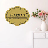 Load image into Gallery viewer, Webelkart Premium wood Customised Name plate for home Entrance outdoor and indoor,(11x10 Inches") Customized name plate