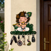 Load image into Gallery viewer, Webelkart Premium Cute Krishna Key Holder for Home/Office Decor/Key Hanger for Wall Decor,Decorative Item for Home (Green)