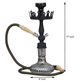 Load image into Gallery viewer, JaipurCrafts Antique King Designer Black Russian Hookah Set for Home Decor (17&quot; Inches)