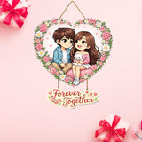 Load image into Gallery viewer, Webelkart Premium Couple Wall Hanging for Home Decor | Couple Gifts Forever Together Couple Design,Valentine Gift Item for Girlfriend/Boyfriend/Husband Wife Living Room Decoration (1)