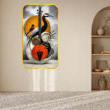 गैलरी व्यूवर में इमेज लोड करें, Webelkart Premium Modern Abstract Bird &amp; Musical Instrument Wall Art | 3D UV Printed Wooden Wall Decor | Premium Artistic Home Decoration for Living Room, Bedroom &amp; Office (17.5" Inches)