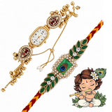 Load image into Gallery viewer, Webelkart Premium Combo Of 2 Rakhi For Bhaiya Bhabhi With Fridge Magnet Beautiful Rakshabandhan Greetings Card Rakhi For Brother,Lumba Rakhi For Bhabhi