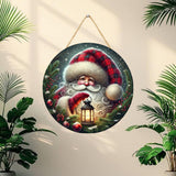 गैलरी व्यूवर में इमेज लोड करें, Webelkart Premium Christmas Decoration Wooden Wall Hanging Ornaments for Home | Living Room | Office,Merry Christmas Door Wall Hanging| Decoration Items (10&quot; Inches) Beautiful Santa Hanging