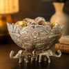 Load image into Gallery viewer, Webelkart Premium Embossed Silver Elephant Fruit Bowl | Decorative Urli Bowl for Home Décor |Living Room, Pooja Room &amp; Festive Decoration Diwali Gift Item (7" Inches)