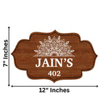 Load image into Gallery viewer, Webelkart Premium Wooden Custom Name Plate For Home Entrance,Wood House Name Plate,Home Entrance Outdoor Decor Item (12 x 7" Inches) customized name plate