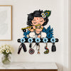 Load image into Gallery viewer, Webelkart Premium Cute Krishna Key Holder for Home/Office Decor/Key Hanger for Wall Decor,Decorative Item for Home (Sky-1)