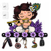 Load image into Gallery viewer, Webelkart Premium Cute Krishna Key Holder for Home/Office Decor/Key Hanger for Wall Decor,Decorative Item for Home (Purple)