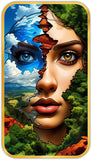 Load image into Gallery viewer, Webelkart Beautiful Abstract Face Nature Fusion Wall Art For Home Decor | Artistic Wooden Hanging Plaque for Living Room, Bedroom, Office | Unique Home Decoration Surreal Nature Face Art Print (17x9.5"Inches )