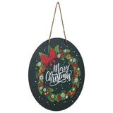 Load image into Gallery viewer, JaipurCrafts Premium Merry Christmas Printed Wall Hanging/Door Hanging for Home and Christmas Decorations Items- Christmas Gift Items (10 inches, Green)