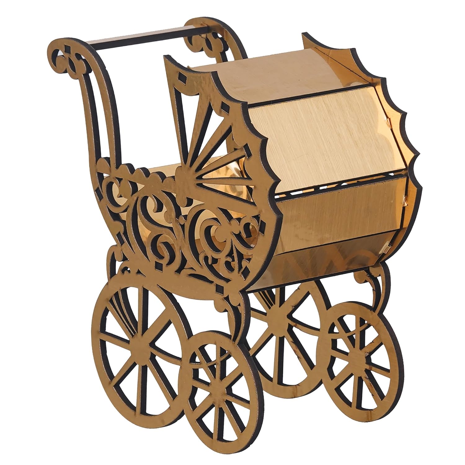 JaipurCrafts Mini Stroller, Baby Stroller, Doll Stroller Laser Cut ...