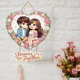 Load image into Gallery viewer, Webelkart Premium Couple Wall Hanging for Home Decor | Couple Gifts Forever Together Couple Design,Valentine Gift Item for Girlfriend/Boyfriend/Husband Wife Living Room Decoration (1)