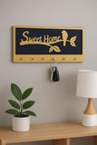 Load image into Gallery viewer, Webelkart Premium Sweet Home Wall Key Holder for Home/Office Decor, Key Hanger for Wall Decor,Key Chain Holder (11.5" Inches)